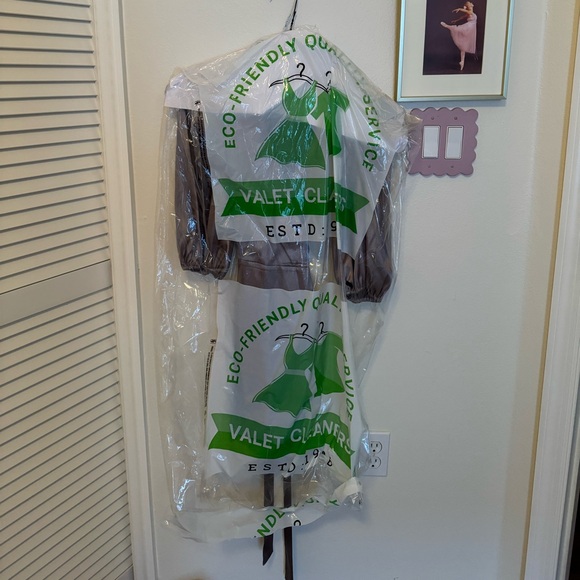 Terezia Wrap Dress in Metallic - Picture 7 of 7